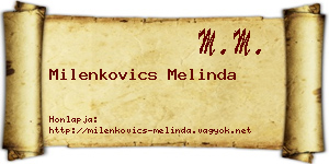 Milenkovics Melinda névjegykártya
